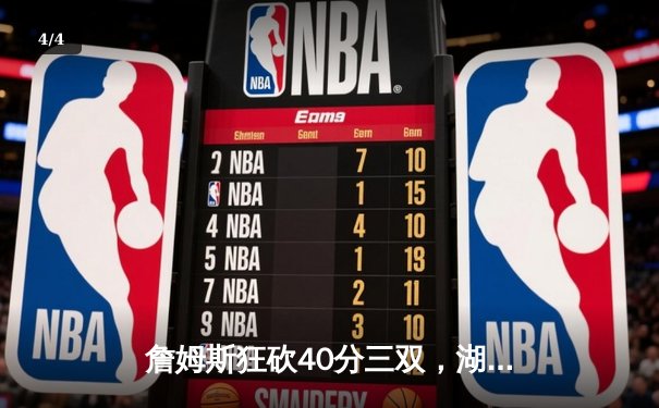 詹姆斯狂砍40分三双，湖人加时险胜勇士，西部半决赛战成2-2平 - 4